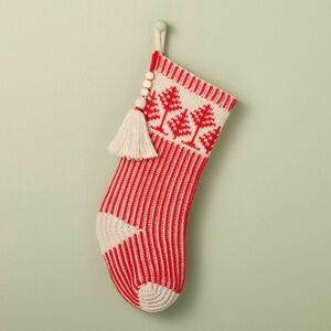 20" Tree Knit Stocking Red - Hearth & Hand Magnolia
